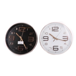 Embossed Round Clock 30cm (CL1884)