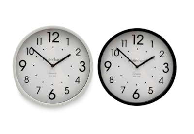 Black & White Clock 22cm (CL3078)