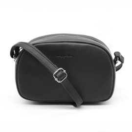 Lapella Cleo Leather Crossbody Bag Black (154-1BLACK)