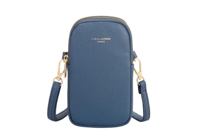 David Jones Pu Dbl Zip Phone Case Bag Blue (CM6814A_BLUE)