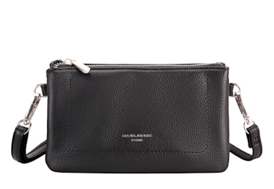 David Jones Pu Triple Gusset Shoulder Bag Black Small (NVCM6855_BLACK)