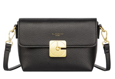 David Jones Pu Half Flap X/body Bag Black Small (CM7009F_BLACK)