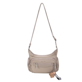 David Jones Pu Multi Pocket Shoulder Bag Camel (CM7141_CAMEL)