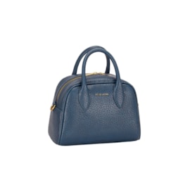 David Jones Leather Look Twin Handle Bag Blue (CM7169_BLUE)