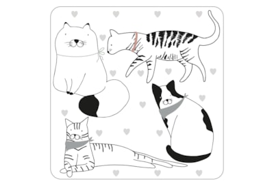 David Mason Design Playful Pets Cat Coasters 4s (DD06930)