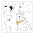 David Mason Design Playful Pets Dog Coasters 4s (DD06916)