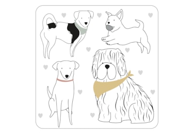 David Mason Design Playful Pets Dog Coasters 4s (DD06916)