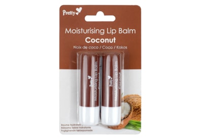 Pretty Moisturising Lip Balm Coconut x2 (79961-019)