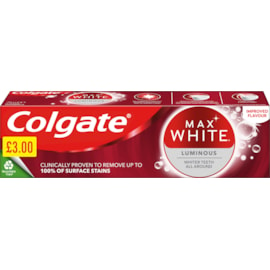 Colgate Max White Luminous *3.00 75ml (R001767)