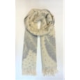 Butterfly Fashion Reversible Feather Scarf Cream