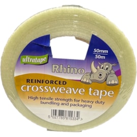 Ultratape Rhino Crossweave Parcel Tape 50mm x 50m (ST00025050RH)