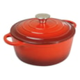 Sunnex Red Cast Iron Round Casserole 2.5ltr (CSTCA20R)