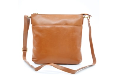 Lapella Daisy Leather Weave Crossbody Bag Tan (130-2TAN)