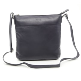 Lapella Daisy Leather Weave Crossbody Bag Navy (130-3NAVY)