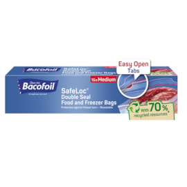 Bacofoil Safeloc Food & Freezer Bags Medium (6780055)