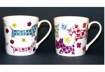 Ditsy Dogs China Mugs