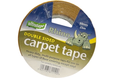 Ultratape Rhino Double Sided Carpet Tape 50mm x 25m (01345025UL)