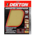 Dekton Assorted Sandpaper 230mm x 280mm 10 Sheets (DT30610)