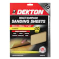 Dekton 10pc Sanding Sheets 280mm x 230mm 40 Grit (DT80772)