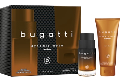 Bugatti Dynamic Move Amber For Men Gift Set 100ml (41253)