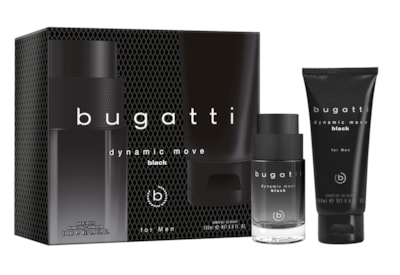 Bugatti Dynamic Move Black For Men Gift Set 100ml (41252)