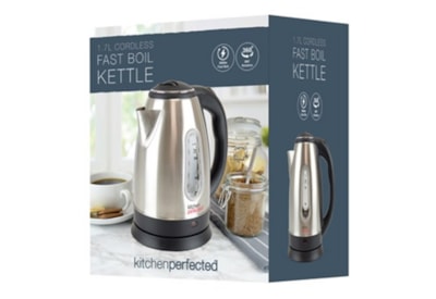 Kitchen Perfected Brushed Steel Kettle 1.8ltr (E1626BS)