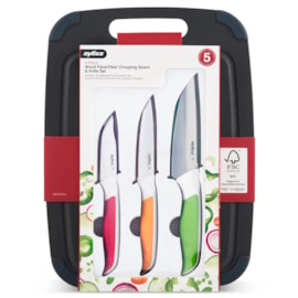 Zyliss Wood Fibre Board & 3pc Knife Set (E910068)