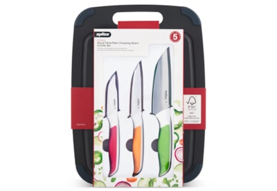 Zyliss Wood Fibre Board & 3pc Knife Set (E910068)