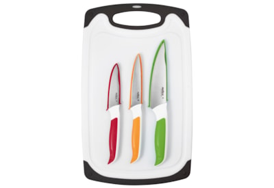 Zyliss Comfort 4pc Board & Knife Set (E920249)