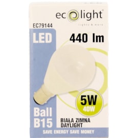 Ecolight 5w Led B15 Golf Light Bulb Frosted (EC79144)