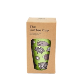 Eco Chic Green Cute Sheep Thermal Coffee Cup (N08)