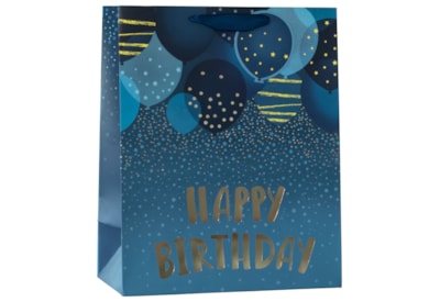 Birthday Balloons Blue Large Gift Bag (ED-442-L)