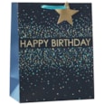 Birthday Confetti Blue Large Gift Bag (ED-446-L)