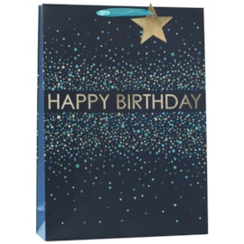 Birthday Confetti Blue Xlarge Gift Bag (ED-446-XL)