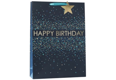 Birthday Confetti Blue Xlarge Gift Bag (ED-446-XL)