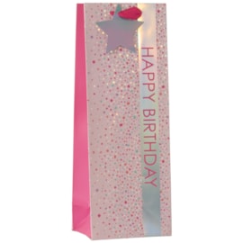 Birthday Confetti Pink Bottle Bag (ED-447-B)