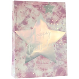 Birthday Star Pink Xlarge Gift Bag (ED-449-XL)