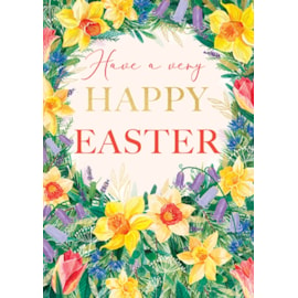 Ling Spring Florals Easter Card (EGHB0136)