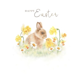 Ling Bunny & Chick Easter Card (EGHB0139)