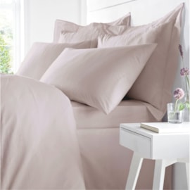 Egyptian Cotton Duvet Set Blush Double (BD/54043/R/DQS/BLH)