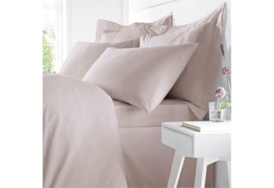 Egyptian Cotton Duvet Set Blush Double (BD/54043/R/DQS/BLH)