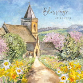 Ling Cotswold Church Easter Card (EIJB0153)