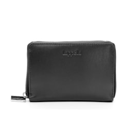 Lapella Elisia Zip Round Purse Black Med (123-1BLACK)