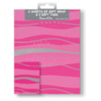 Simon Elvin Pink/silver Wrap 2 Sheets & Tags (2585)