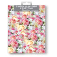 Simon Elvin Roses Wrap 2 Sheets & Tags (2622)