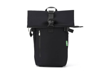 Eco Chic Black Roll Up Backpack (FB1-BK)