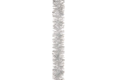 Festive Tinsel Chunky Cut Silver 200cm x 10cm (770809)