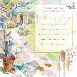 Ling A Day In The Garden Fathers Day Card (FIJB0158)