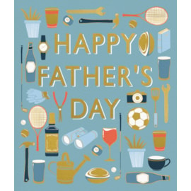 Ling Graphic Icons Fathers Day Card (FJJB0167)