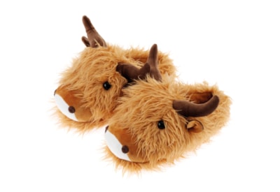 Upper Canada Highland Cow Slippers One Size (FS-17-02)